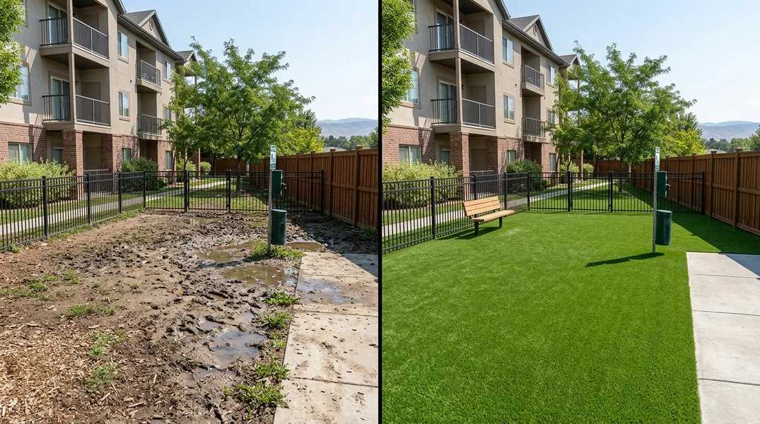 Result artificial grass installation in Boise - Boise Turf Installation