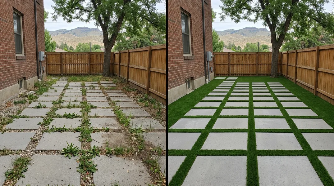 Result artificial grass installation in Boise - Boise Turf Installation