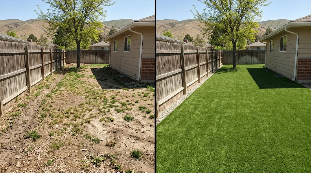Result artificial grass installation in Boise - Boise Turf Installation