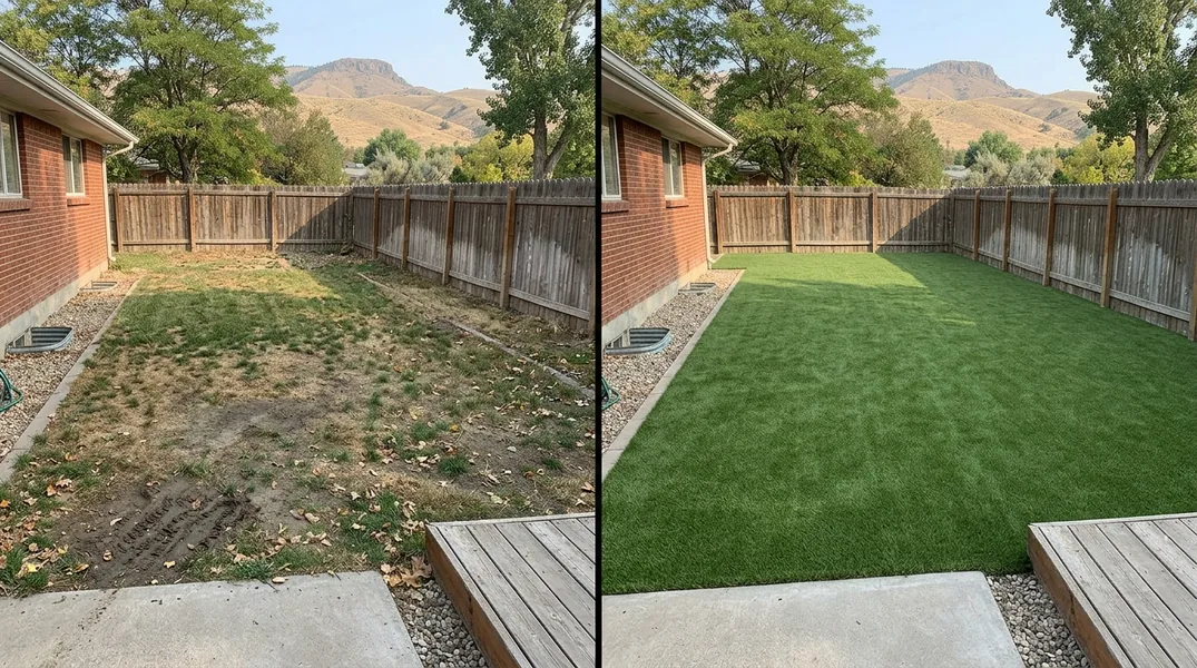 Result artificial grass installation in Boise - Boise Turf Installation